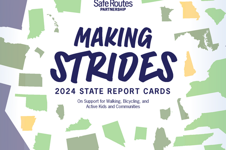 Cover of the "Making Strides: 2024 State Report Cards" report