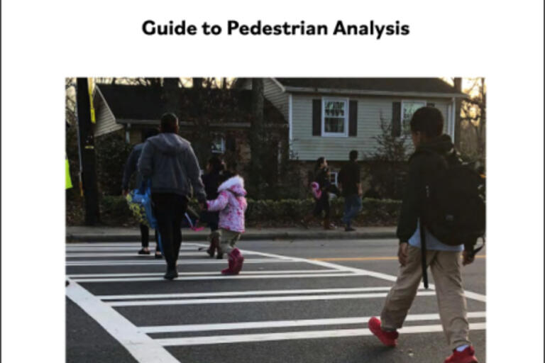Cover of NCHRP's Guide to Pedestrian Analysis