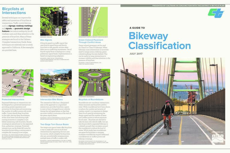 Cover of Caltrans' Bikeway Classification