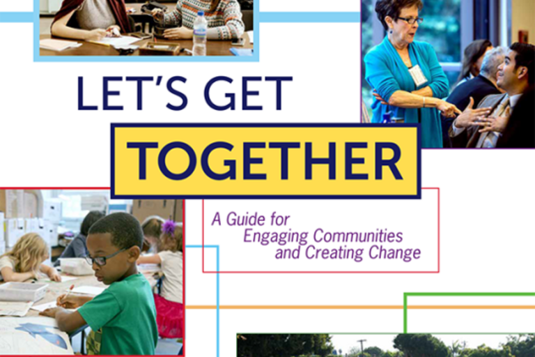 Cover of Safe Routes Partnership's Let’s Get Together: A Guide for Engaging Communities and Creating Change