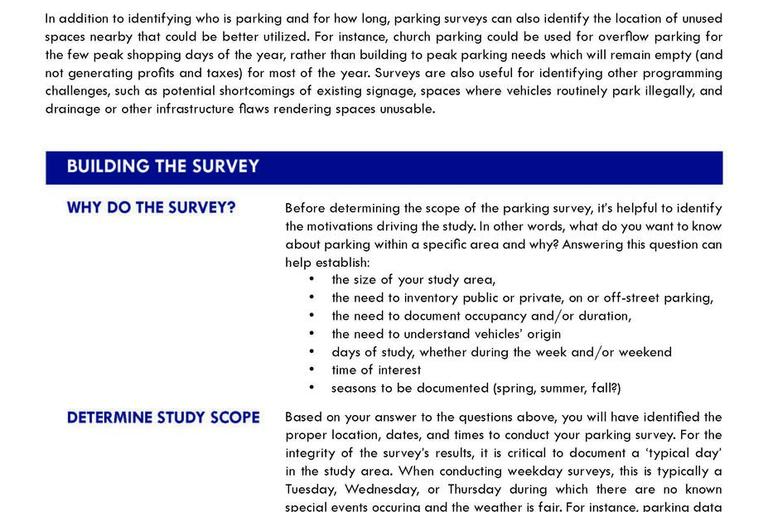 Cover of MAPC's How to Do a Parking Study