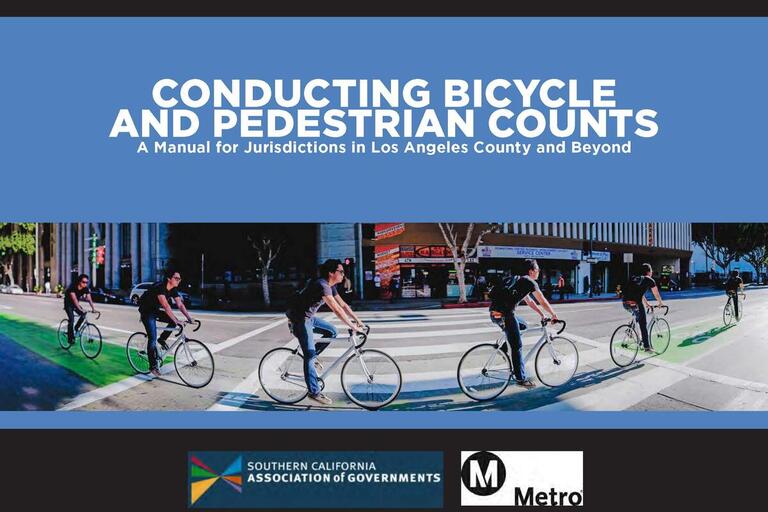 Cover of SCAG's Conducting Bicycle and Pedestrian Counts