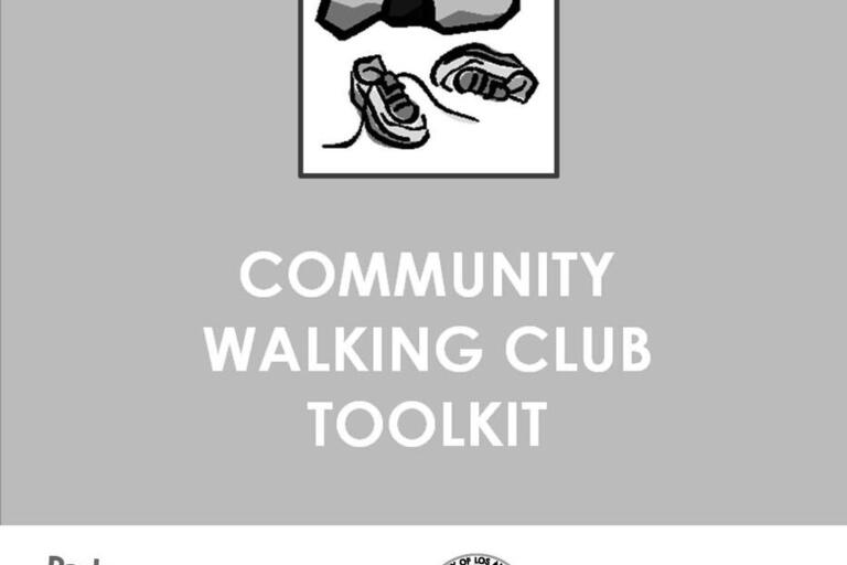 Cover of LA DPH's Community Walking Club Toolkit