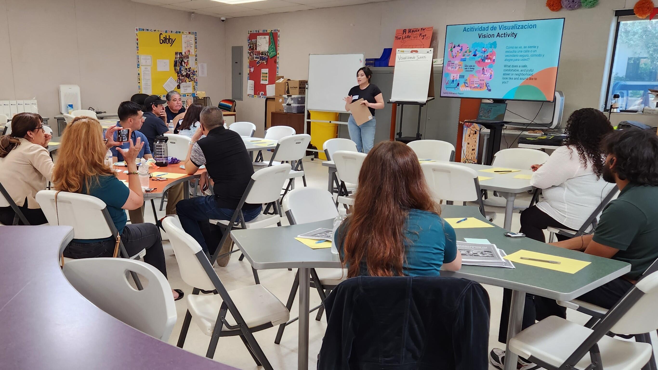 Karen facilitated a Community Pedestrian and Bicycle Training in Arvin