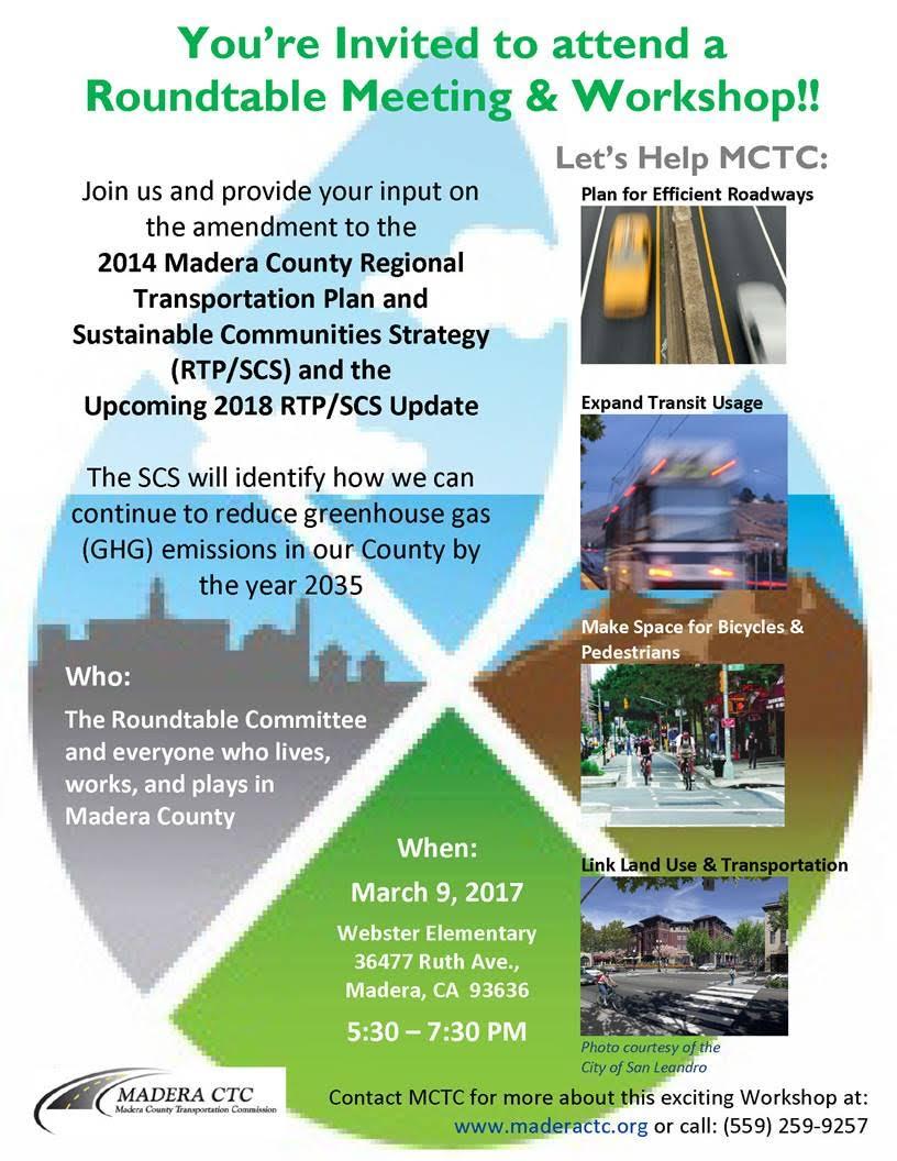 Madera County Transportation Commission flyer