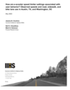 Cover page of the IIHS E-Scooter Study with details in black text on a white background