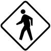 Pedestrian crossing sign