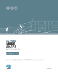 Cover page for the Caltrans Mode Share Action Plan 2.0 report