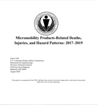 Micromobility Products-Related Deaths, Injuries, and Hazard Patterns