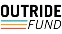 Outride logo on white background with black text "Outride Fund" above three stacked lines of color in light blue, orange, and red