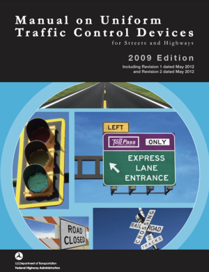 Cover page of the latest version of the MUTCD updated in May 2012