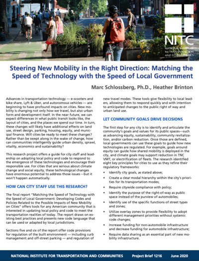 Steering New Mobility in the Right Direction